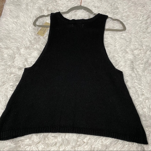 American Eagle Knit Sweater Black Tank - Picture 2 of 5